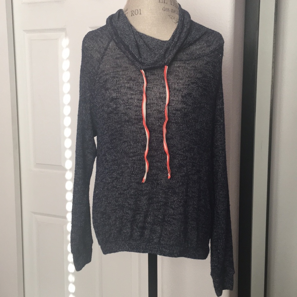 Cowl neck long sleeve top